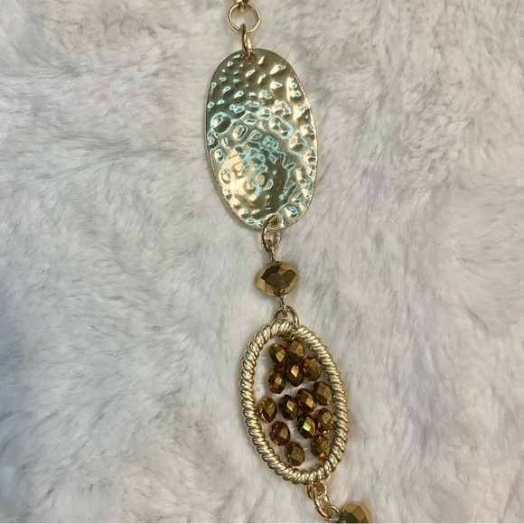 Boho Necklace Long Gold-Tone & Bronze Beaded Perfect Condition Gorgeous! - Picture 16 of 16